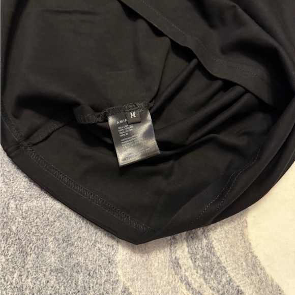 Amiri Argyle Logo Black Tee Mens Size Medium or Large - Picture 3 of 4